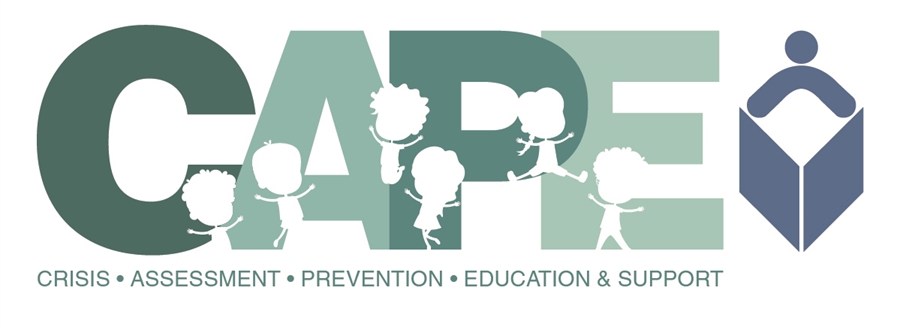 C.A.P.E. logo - Crisis, Assessment, Prevention, Education & Support
